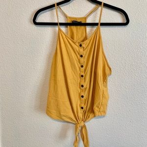 Orange-yellow button crop top!